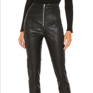 Revolve Faux Leather Trousers XS Brand new + tags
